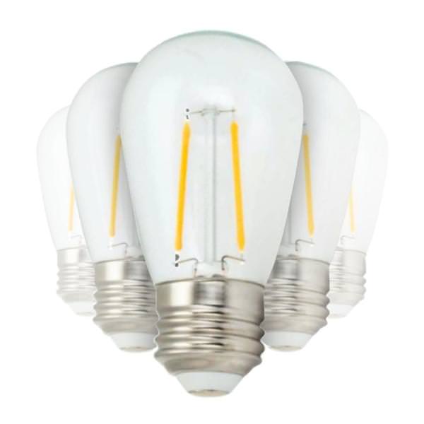 1 watt 120 volt S14 Medium Screw Base 3000K LED (25 Pack)